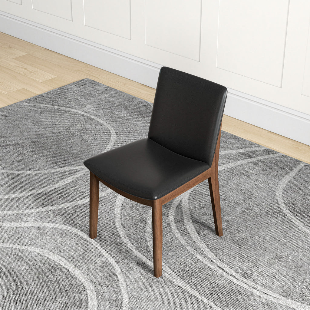 Laura Mid-Century Modern Solid Wood Dining Chair Set of 2