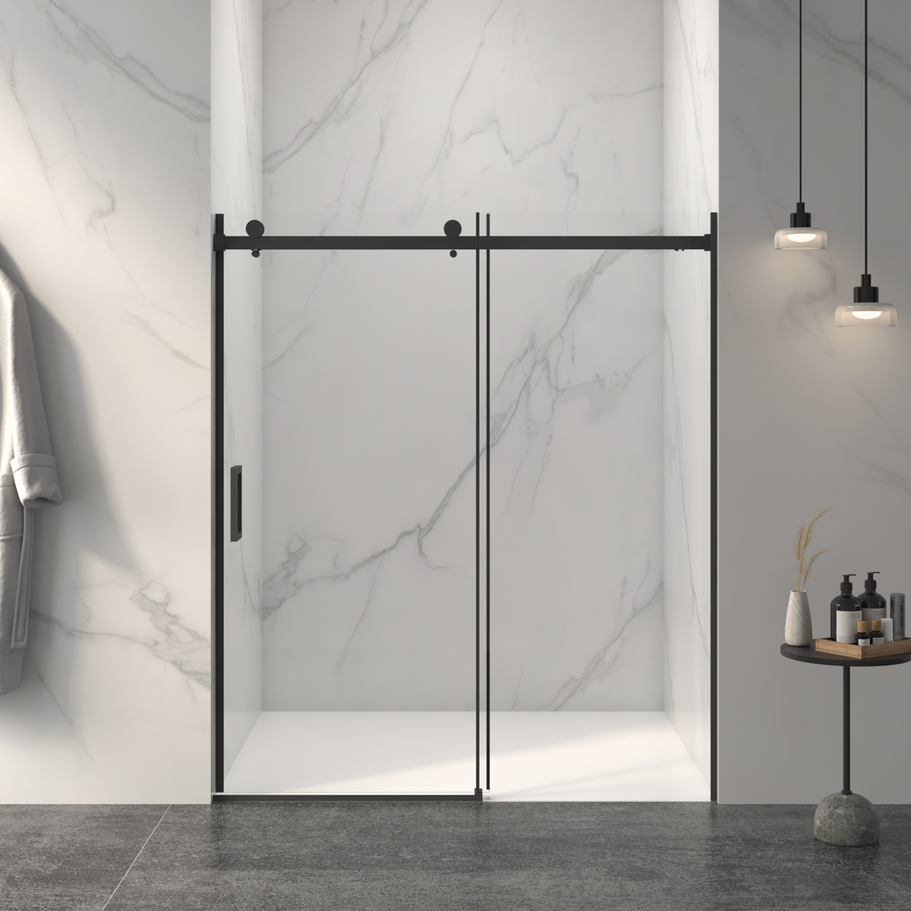 Frameless Sliding Shower Door - 56-60"W x 72"H
