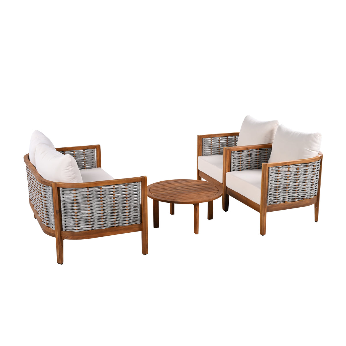 Outdoor Unique Tub Design 4-Seat Sofa Set