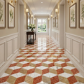 Hexagon Water-Jet Marble
