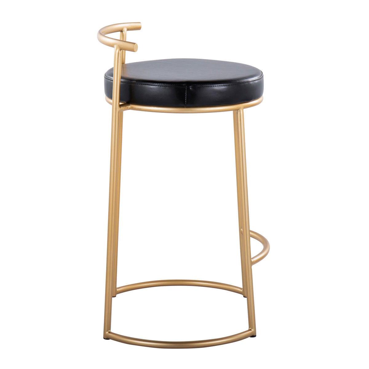 Round 26" Contemporary Fixed-Height Counter Stool