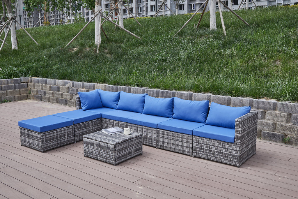 Patio Sofa with Cushions