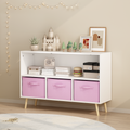 Kids Bookcase with Collapsible Fabric Drawers
