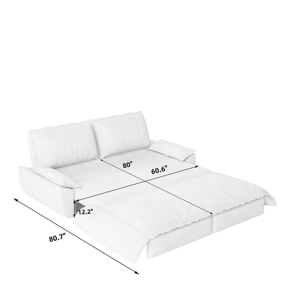 73.2" Queen Pull Out Sofa Bed
