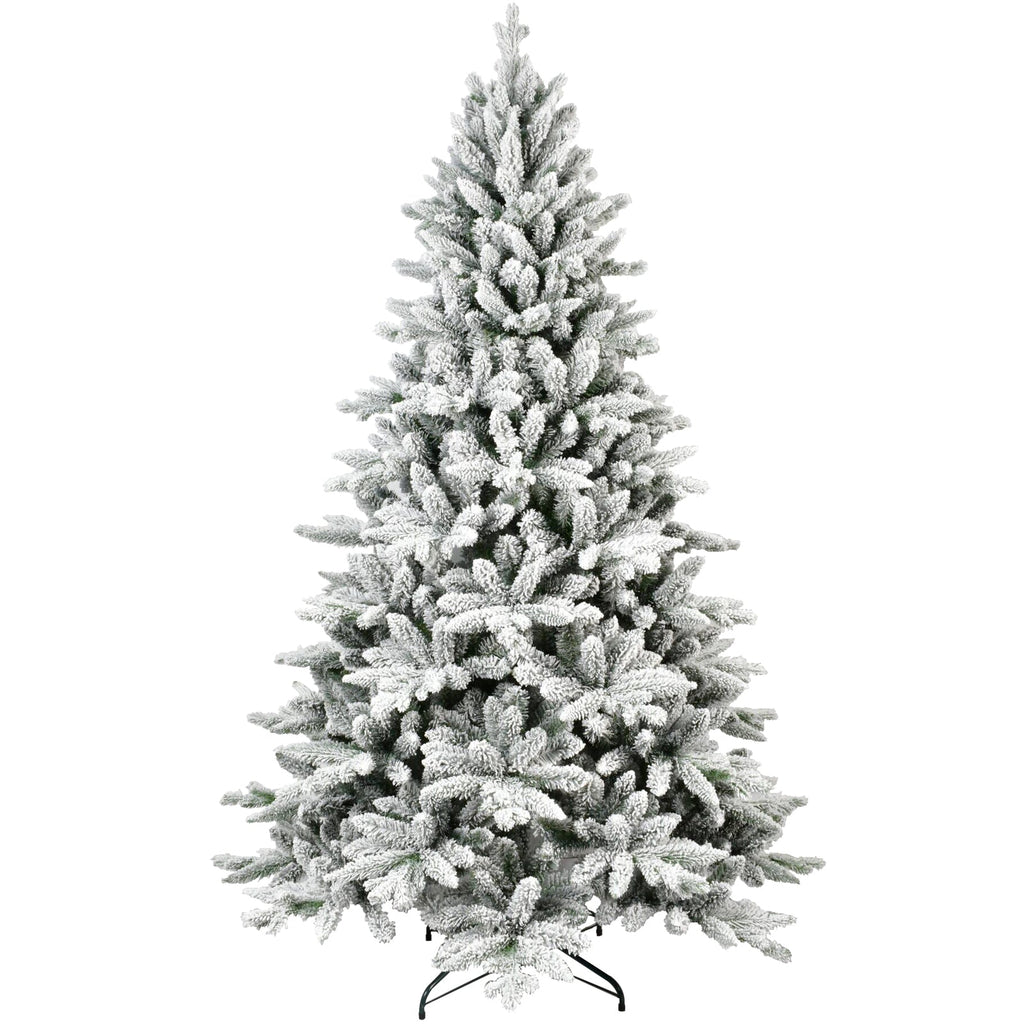 6ft Flocked Christmas Tree with 1100 Tips