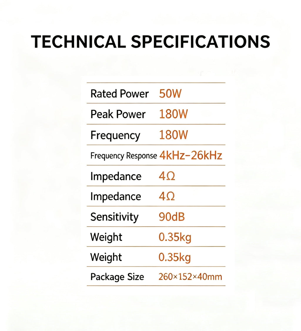 1.5 Inch Car Tweeter Speaker Dome Audio High Pitch Loudspeaker  Car Audio Modification Accessory