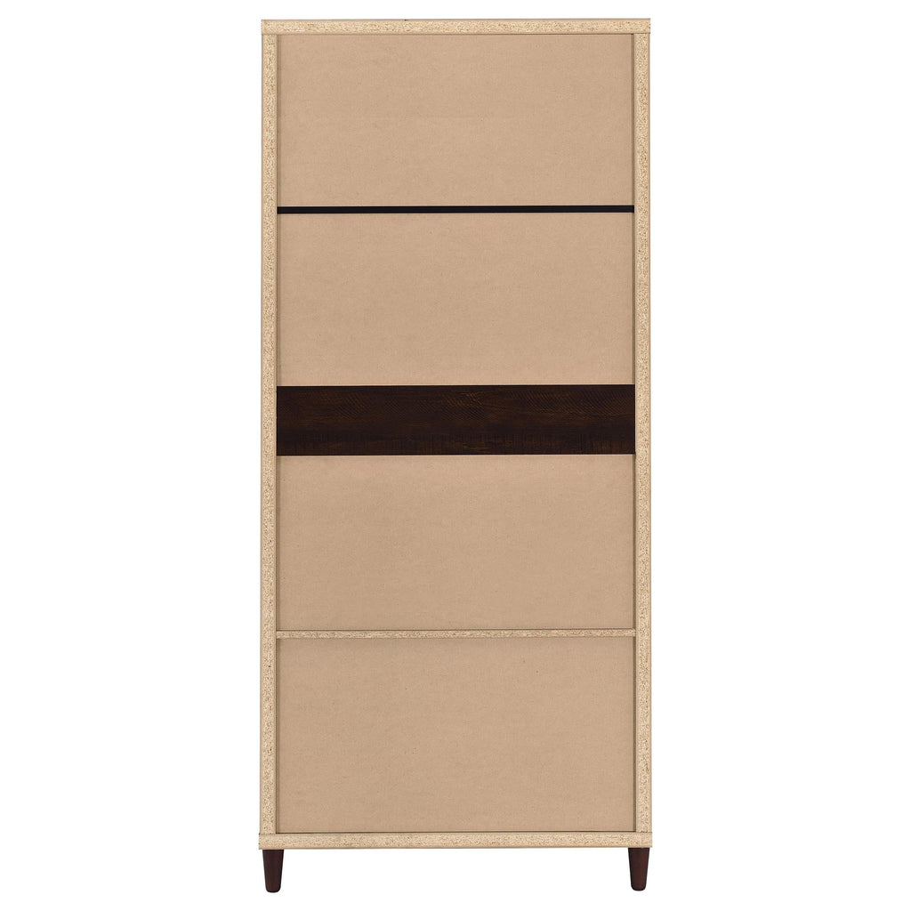Nestor Tobacco 2-Drawer Tall Accent Cabinet with 2 Doors