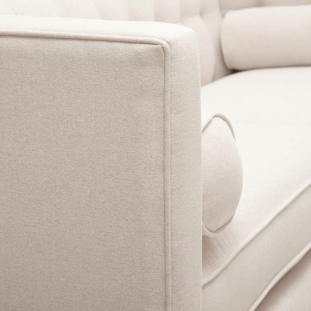 Jack 84" Modern Tuxedo Tufted Sofa, Sky Neutral