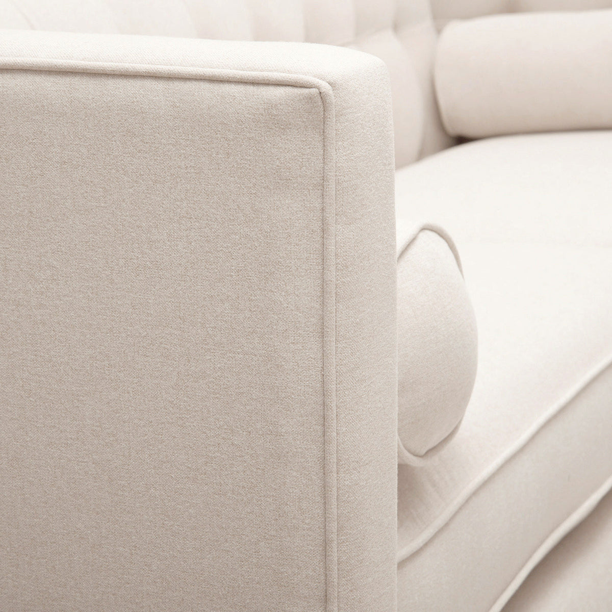 Jack 84" Modern Tuxedo Tufted Sofa, Sky Neutral