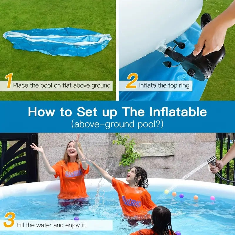 Inflatable Swimming Pool - 244*63 Butterfly Design