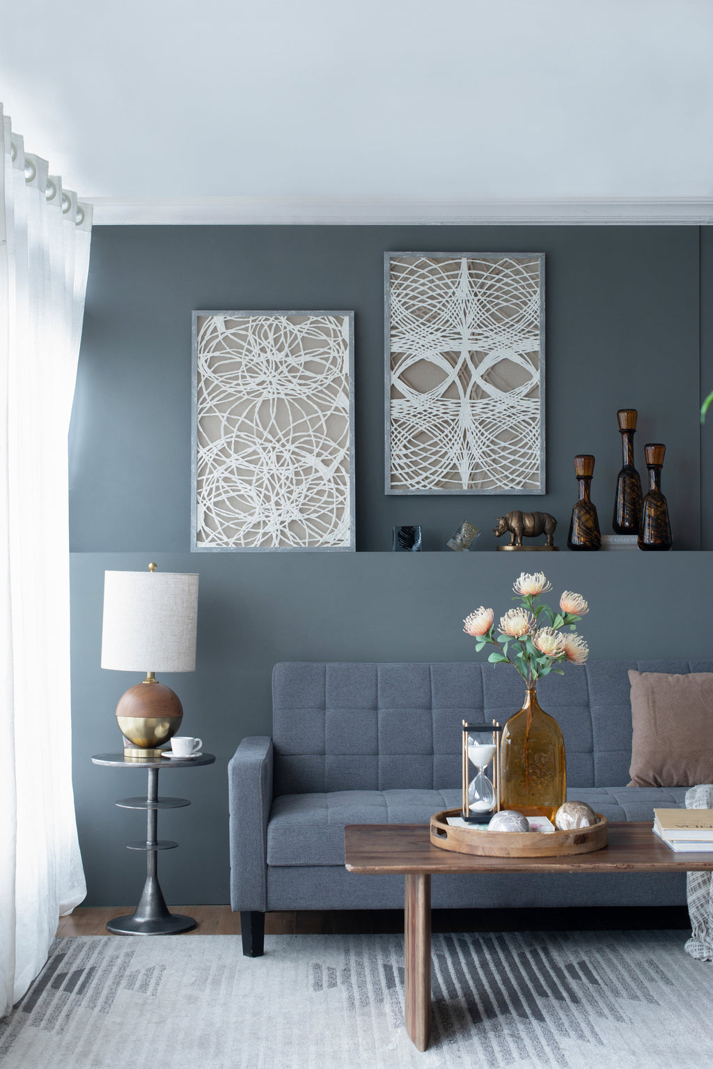 S/2 Leaf Shadow Box Wall Décor