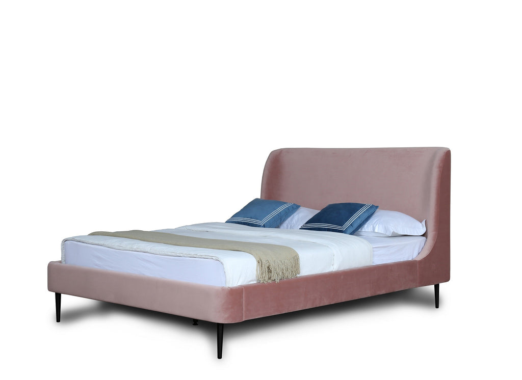 Heather Upholstered Velvet Full Bed