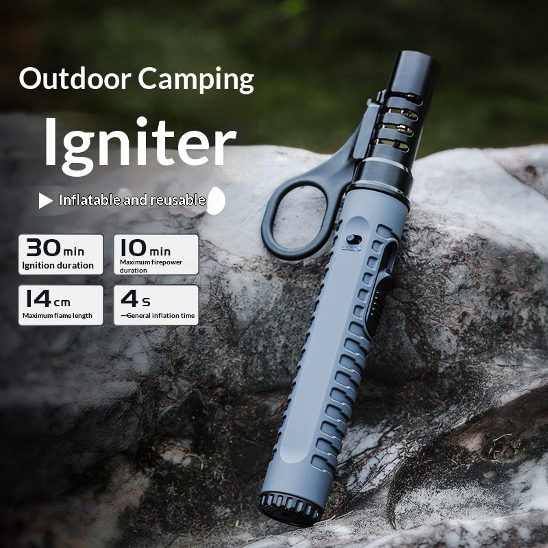 Outdoor Camping BBQ Blowtorch Stove Accessory Refillable Lighter Igniter