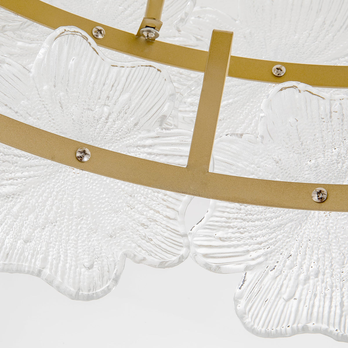 19-Inch Floral Glass Ceiling Fan