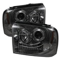 Spyder Ford F250/350/450 Super Duty 05-07 Projector Headlights LED Halo- LED Smke PRO-YD-FS05-HL-SM 5010568
