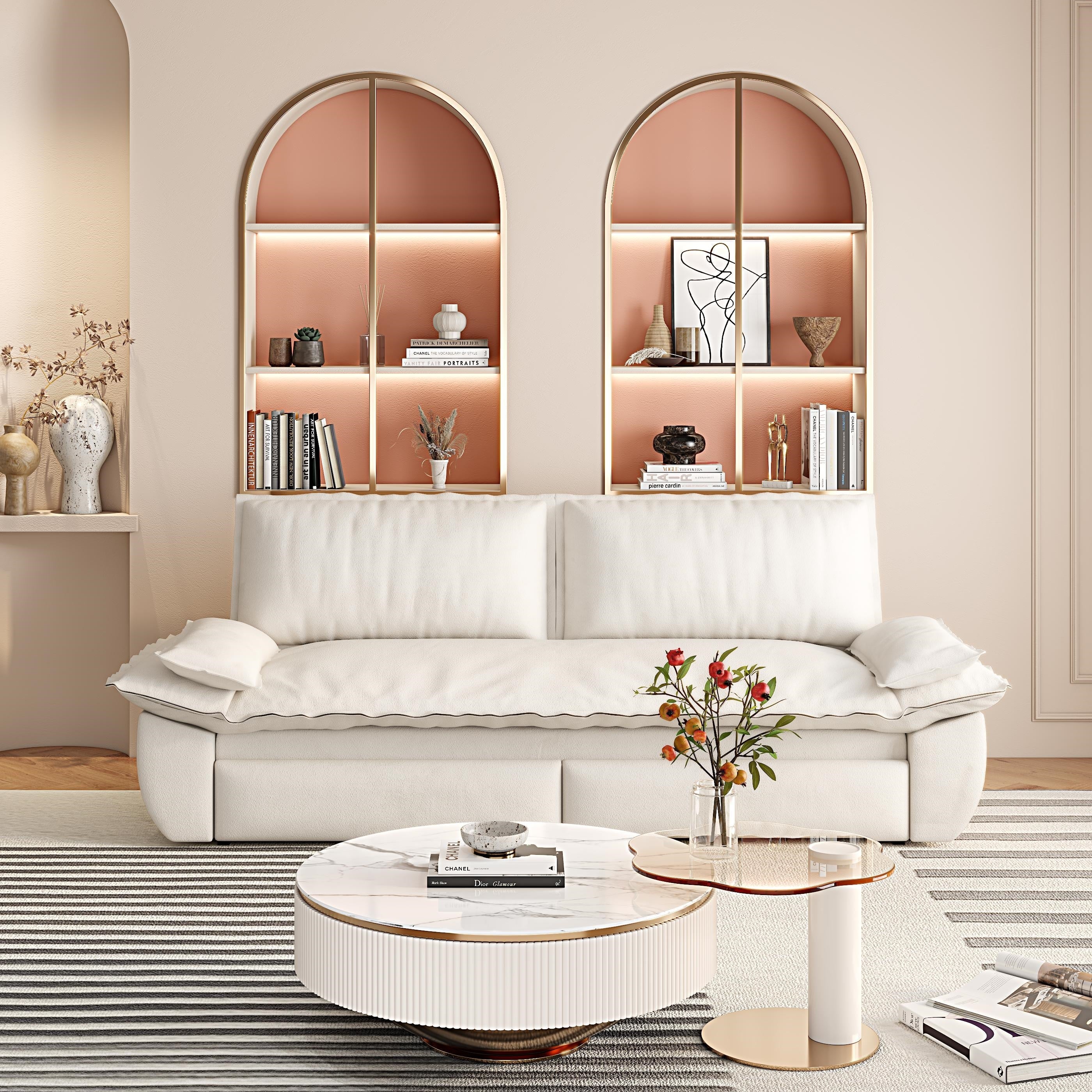 73.2" Queen Pull Out Sofa Bed