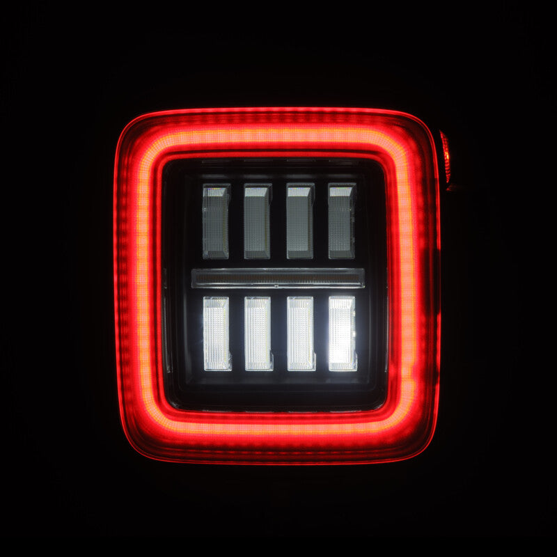 AlphaRex 18-23 Jeep Wrangler JL NOVA Prismatic LED Taillights Alpha-Black 602010 *Discontinued