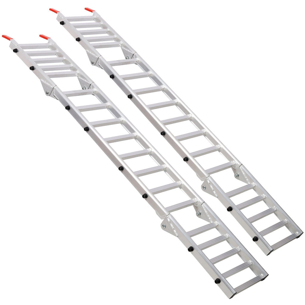 Aluminum Ramp 1,400 LBS/Pair, For Motorcycle/Lawn Mower/ATV Ramp