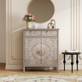 Hand-Carved Accent Cabinet