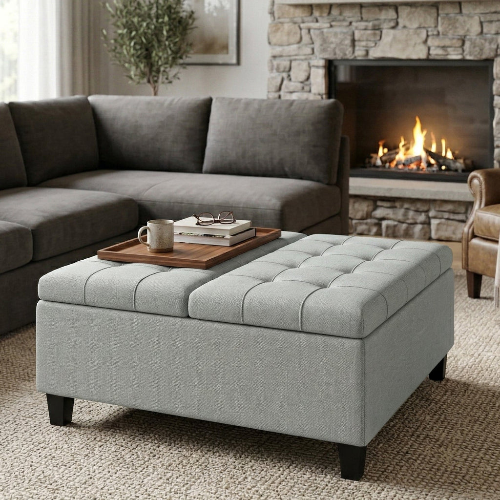Harrison Coffee Table Storage Ottoman