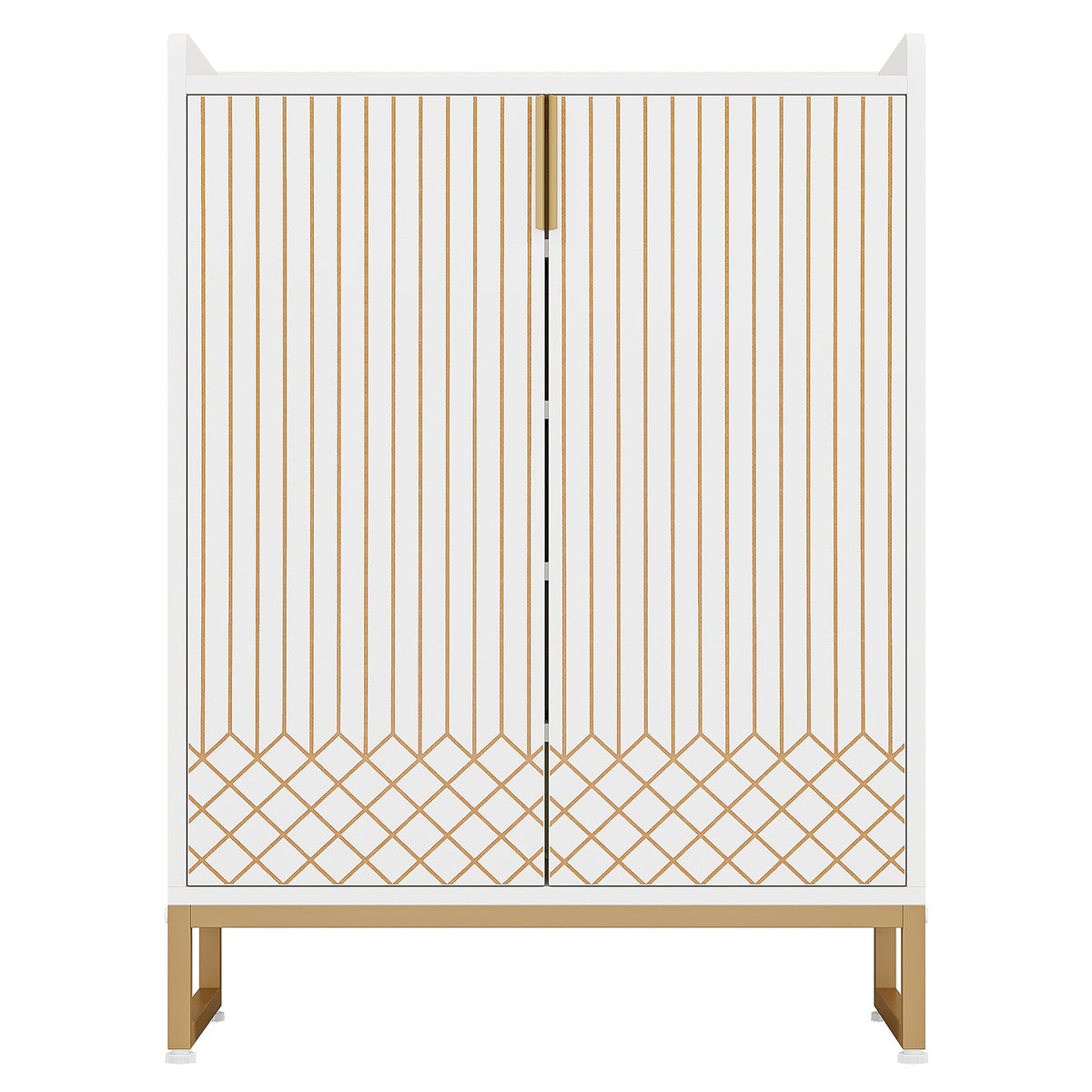29.52 Inches White Shoe Cabinet