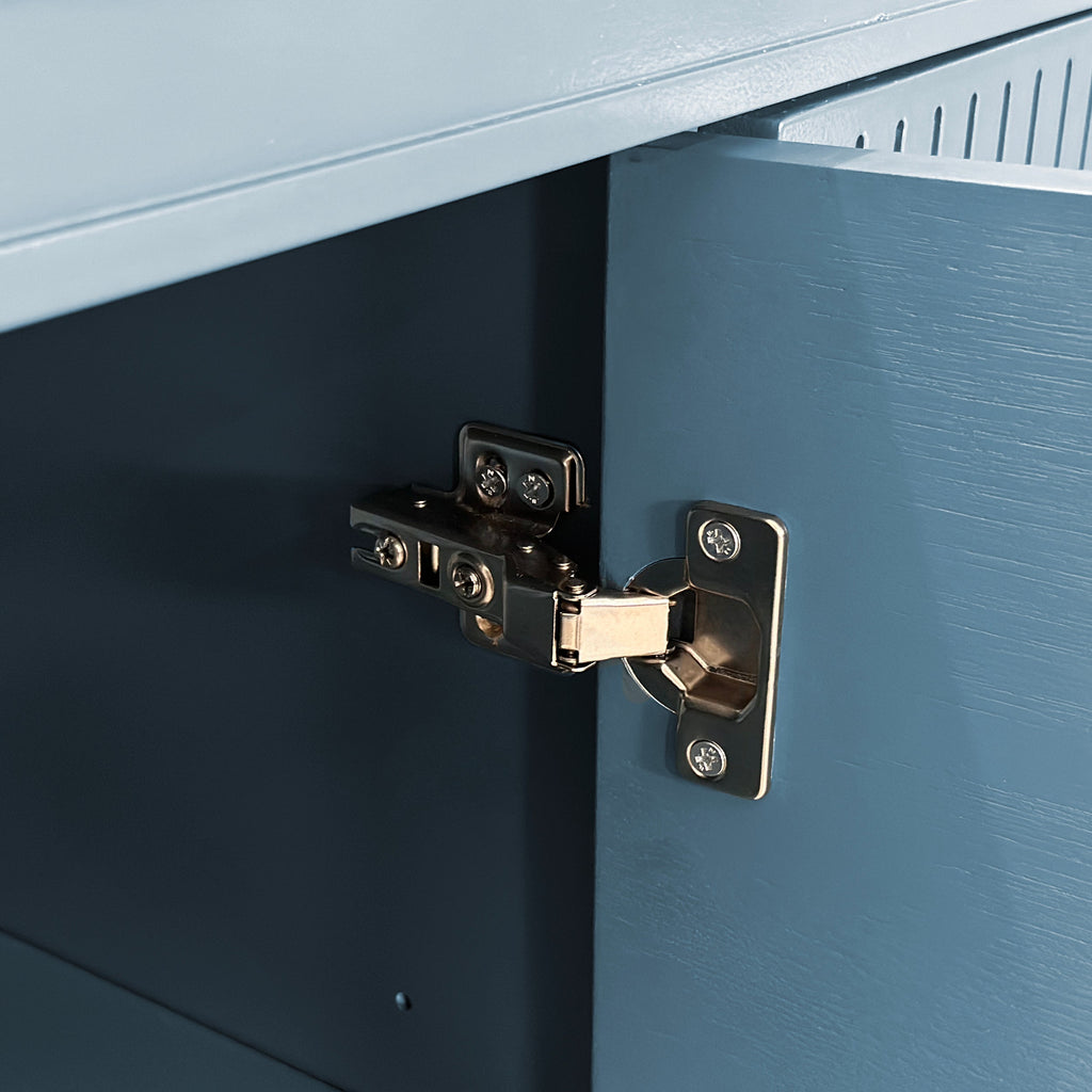 70.07" Large Size 4 Door Cabinet in Blue