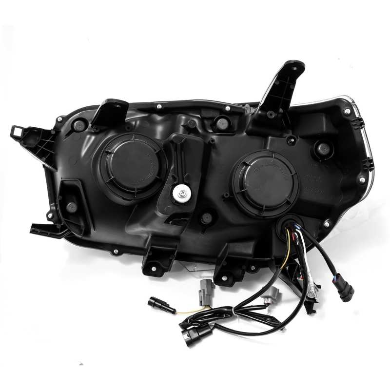 AlphaRex 10-13 Toyota 4Runner LUXX LED Proj Headlights Plank Style Alpha Black w/Seq Signal/DRL 880756 *Discontinued