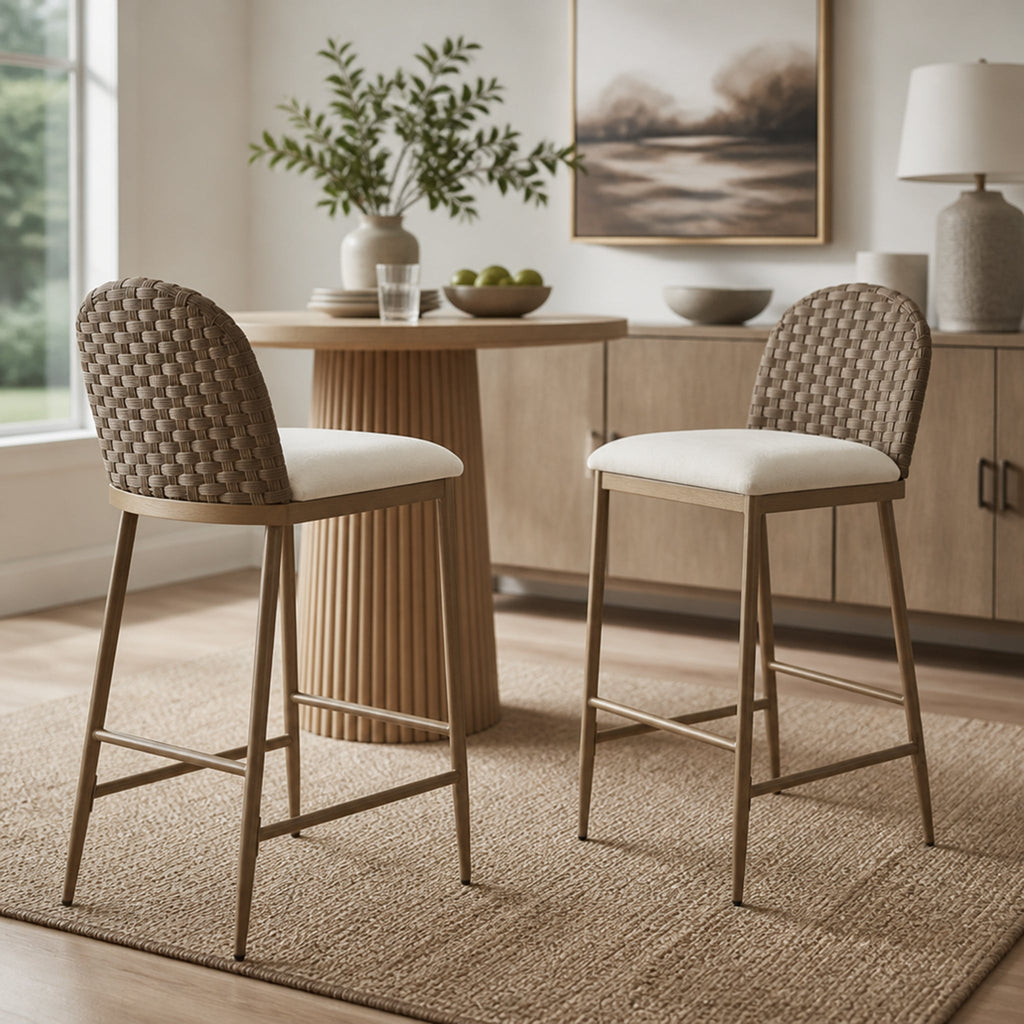 29.5" Farmhouse Barstools Set of 2