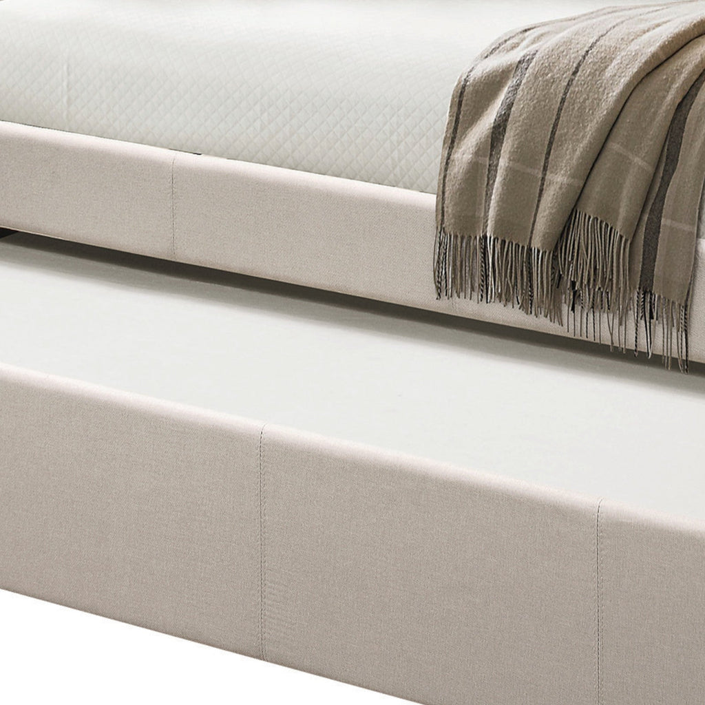 Jagger Fog Fabric Daybed With Trundle (Twin)