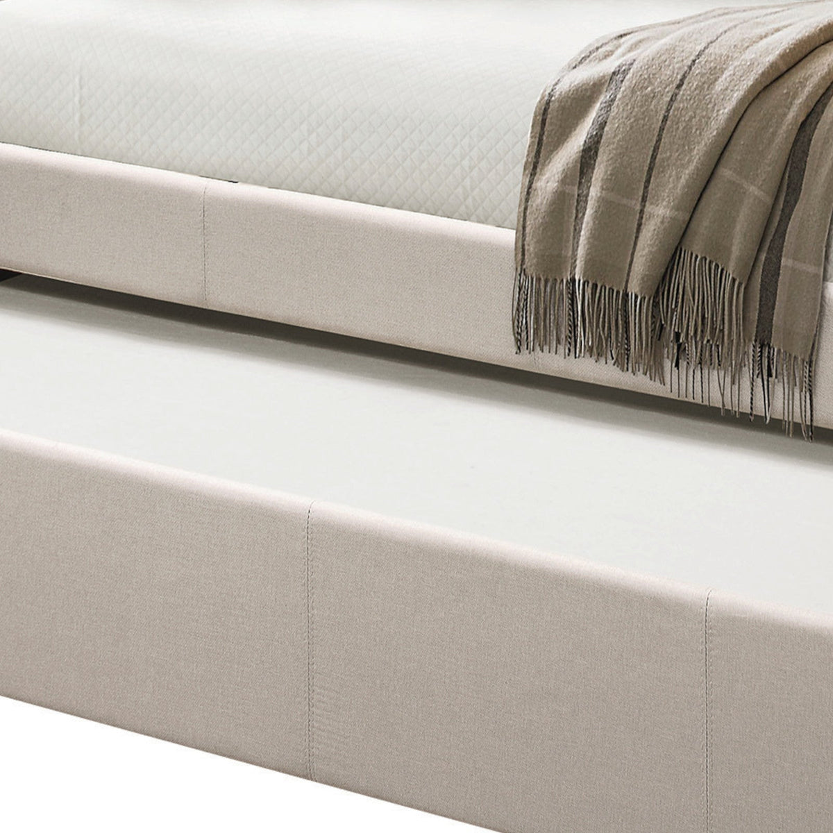 Jagger Fog Fabric Daybed With Trundle (Twin)