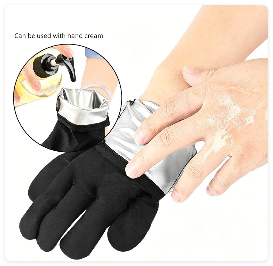 Cross Border Winter Home Use PU-coated Sauna Gloves Moisturizing Preventing Dryness Cracking Protecting Hands Womens