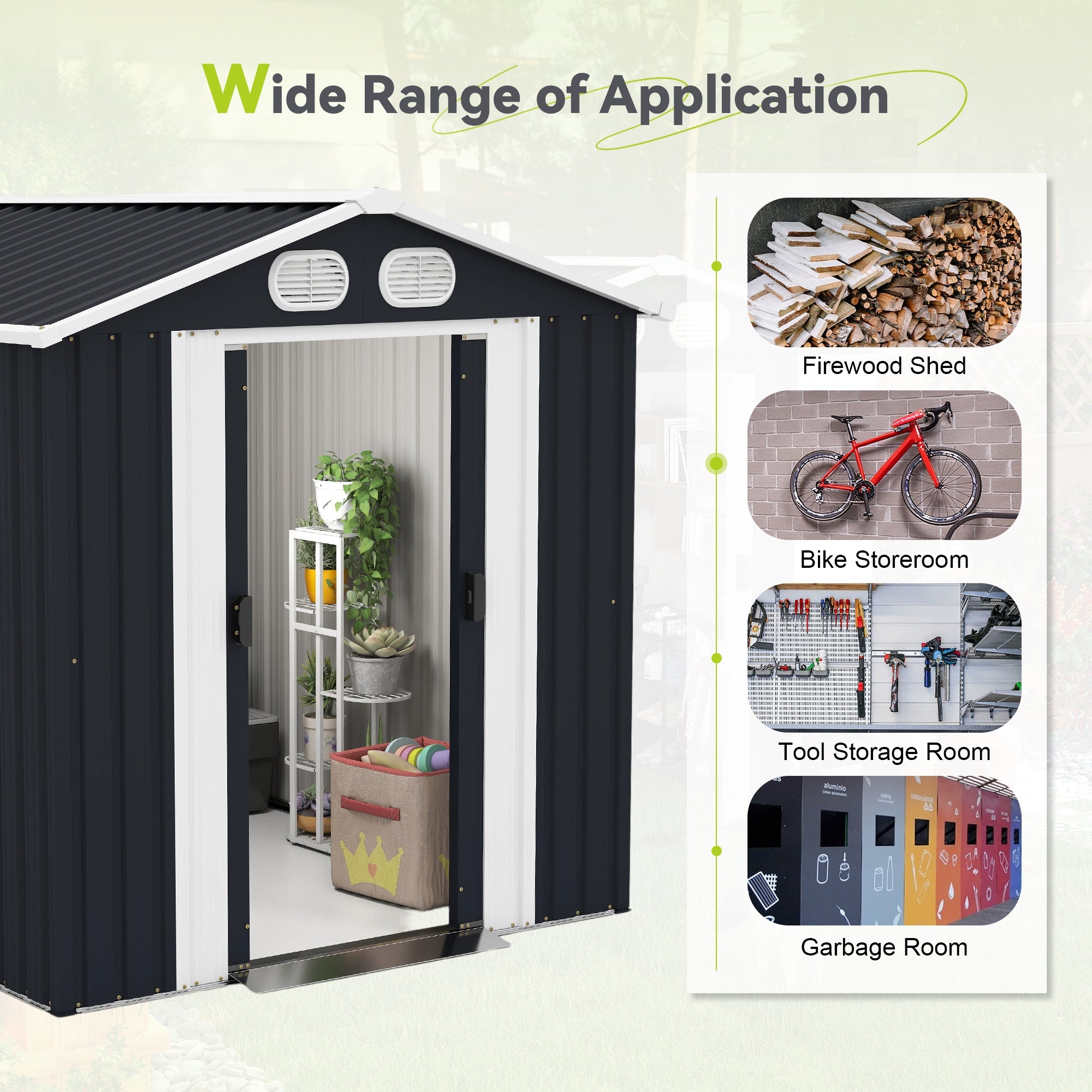 Campcraft 8x6 FT Outdoor Storage Shed