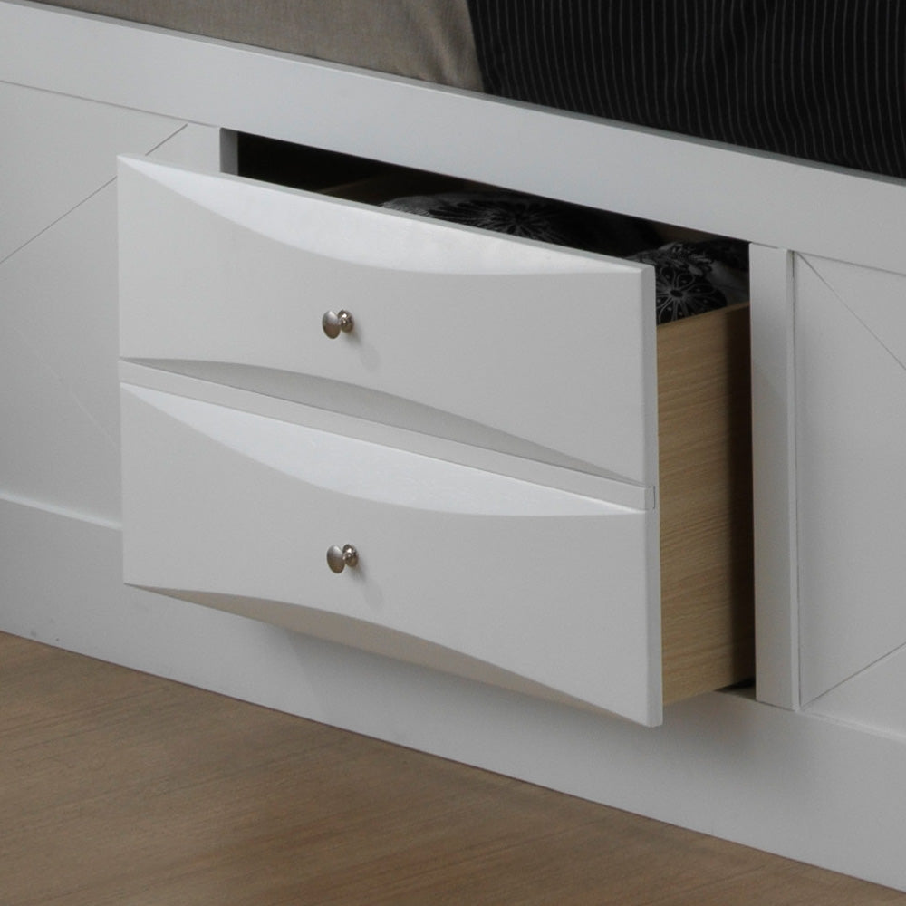 Stylish Contemporary Queen Storage Bed