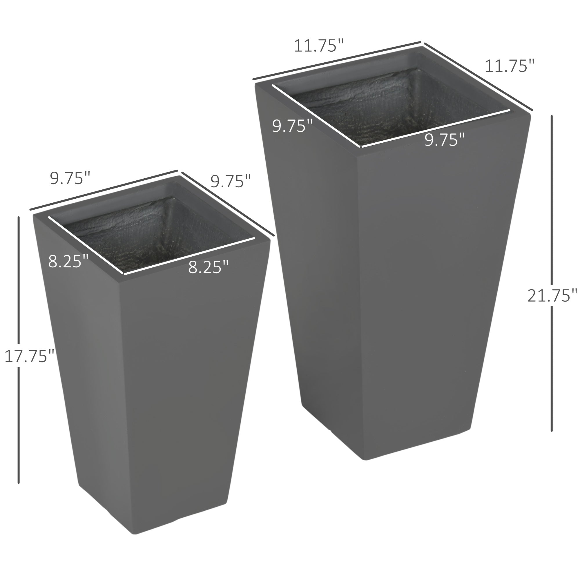 Durable & Stackable Plant Pot Set