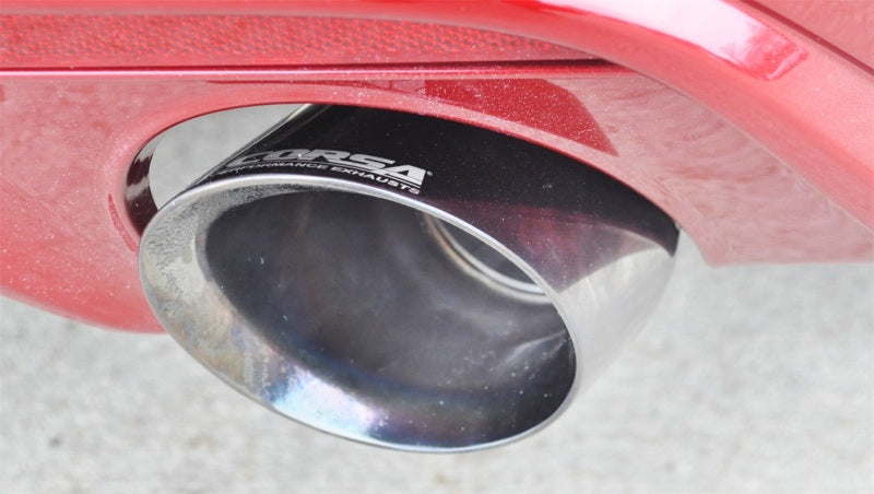 Corsa Performance 2015 Ford Mustang GT 5.0 3" Axle Back Exhaust, Polish Dual 4.5" Tip