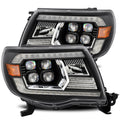 AlphaRex 05-11 Toyota Tacoma NOVA LED Projector Headlights Plank Style Alpha Black w/Activ Light/DRL 880742 *Discontinued