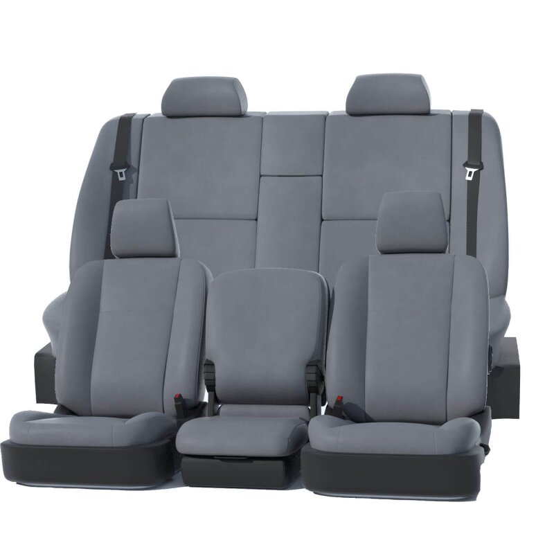 Covercraft 24-25 Ford F250-F550 King Ranch Leatherette PrecisionFit Front Seat Covers - Medium Grey GTF4423ABLTMG