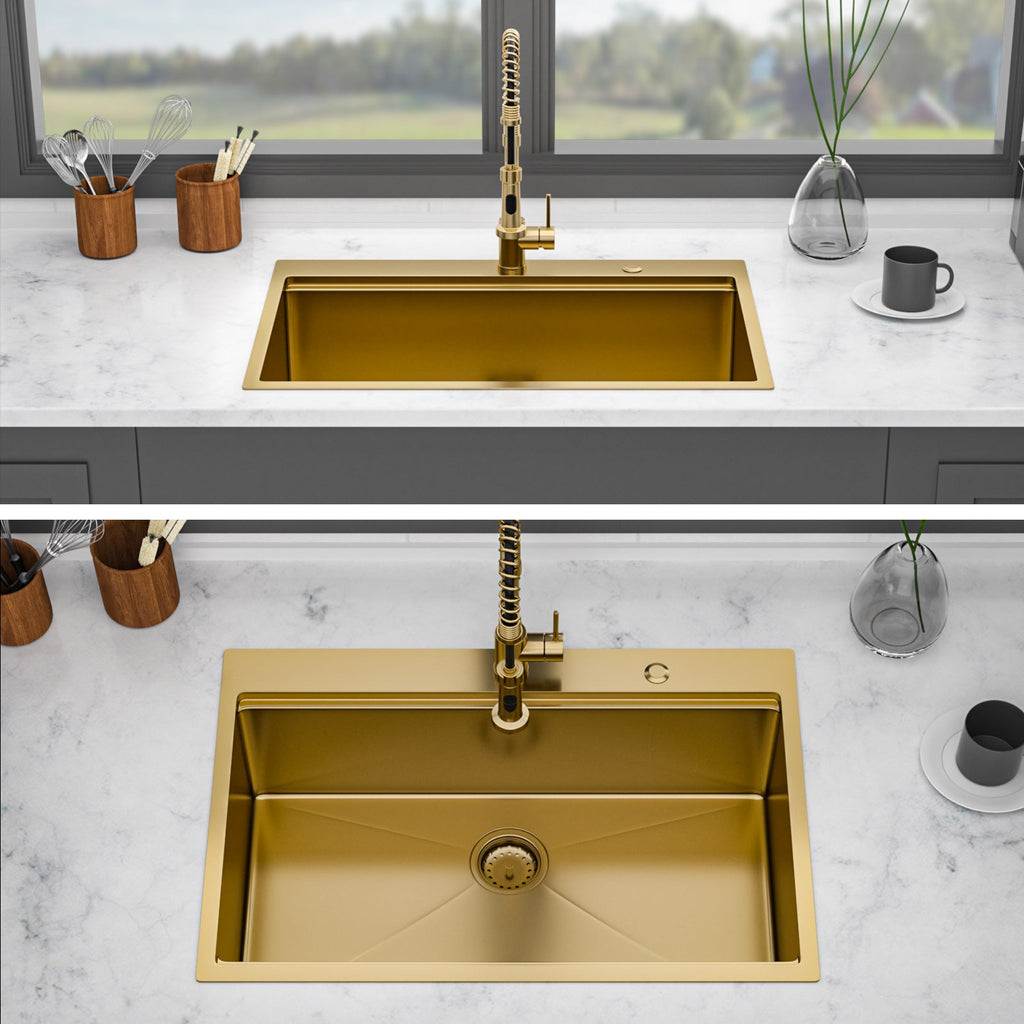 36" Drop-In Kitchen Sink