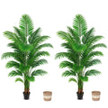 Artificial Palm Tree 6ft, Large Fake Tropical Tree with 23 Fronds