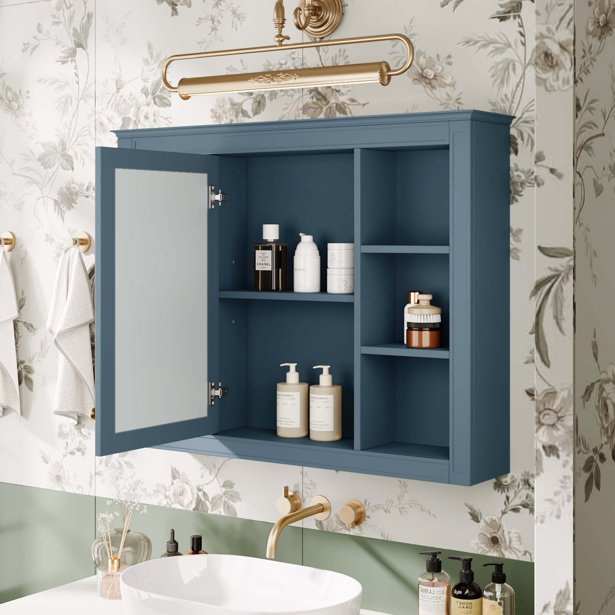 35'' x 28'' Modern Bathroom Wall Mounted Medicine Cabinet