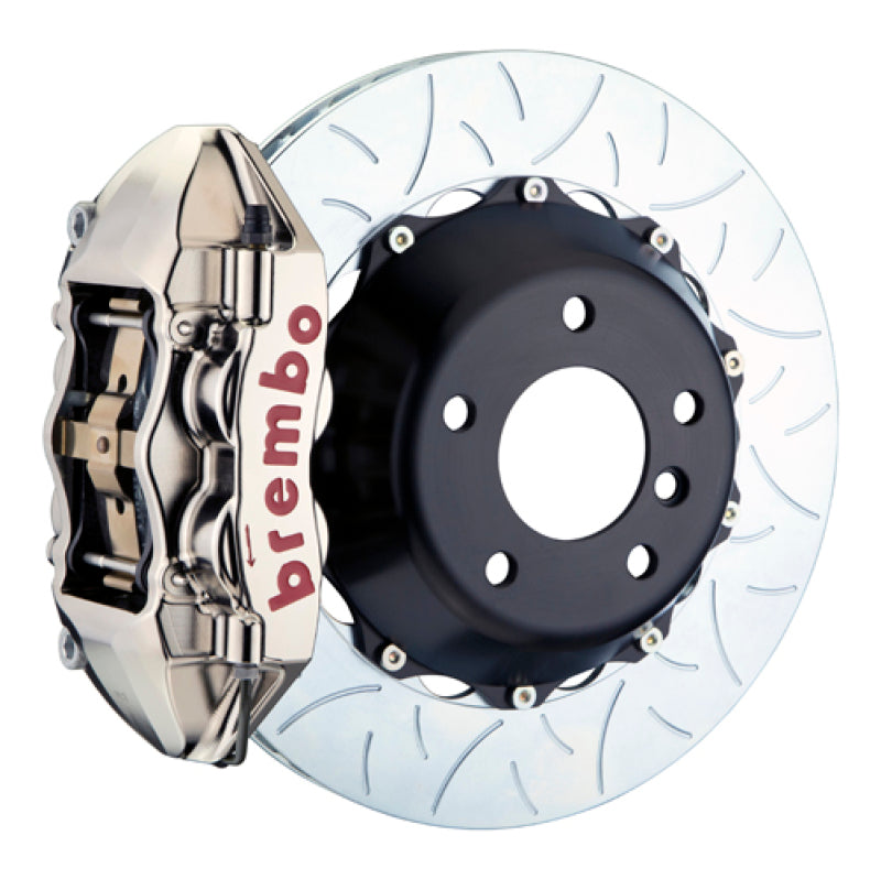 Brembo 16-21 Land Cruiser Rear GTR BBK 4 Piston Billet 380x28 2pc Rotor Slotted Type3- Nickel 2P3.9051AR