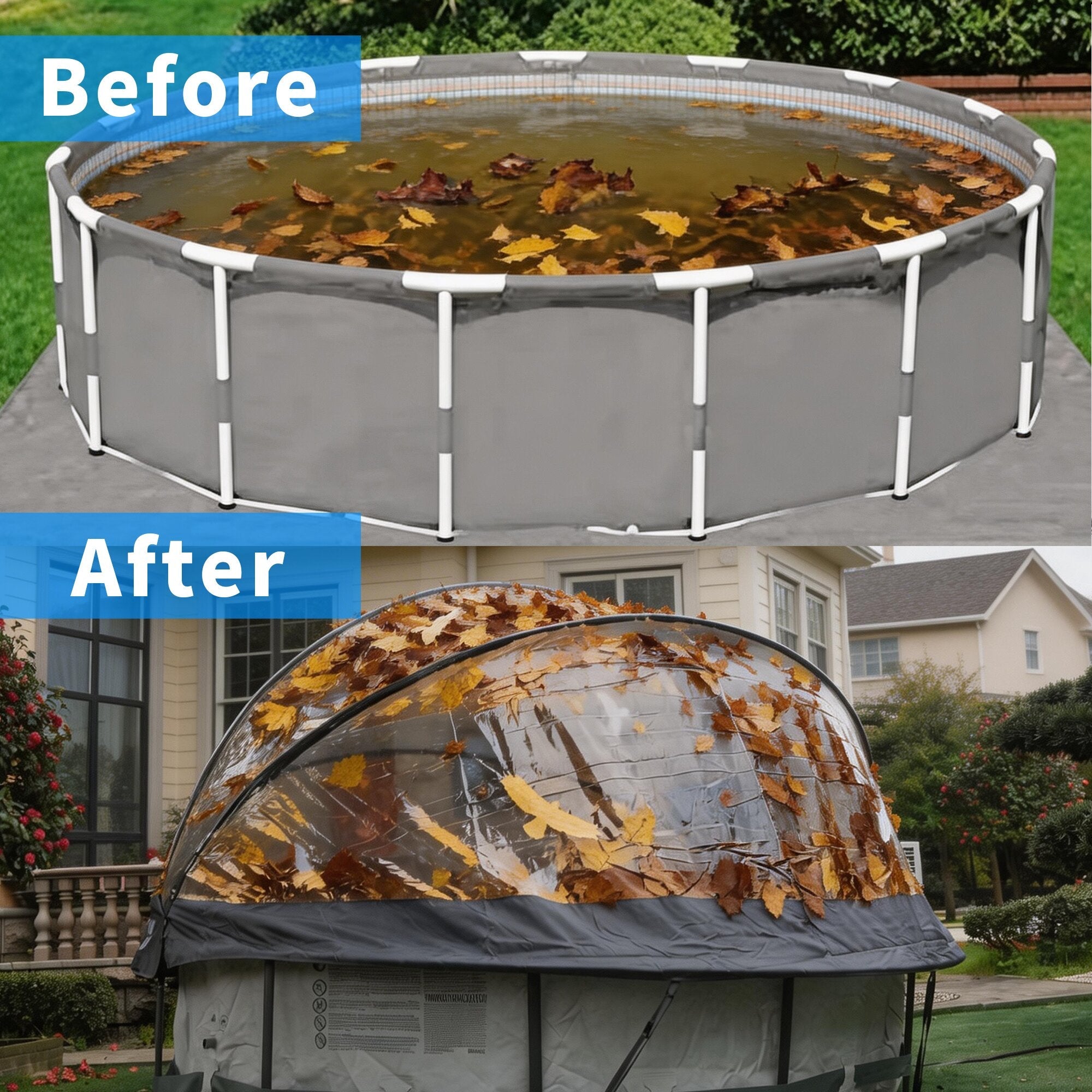 15 FT Round Multifunctional All Weather Cover Pool Dome Enclosure