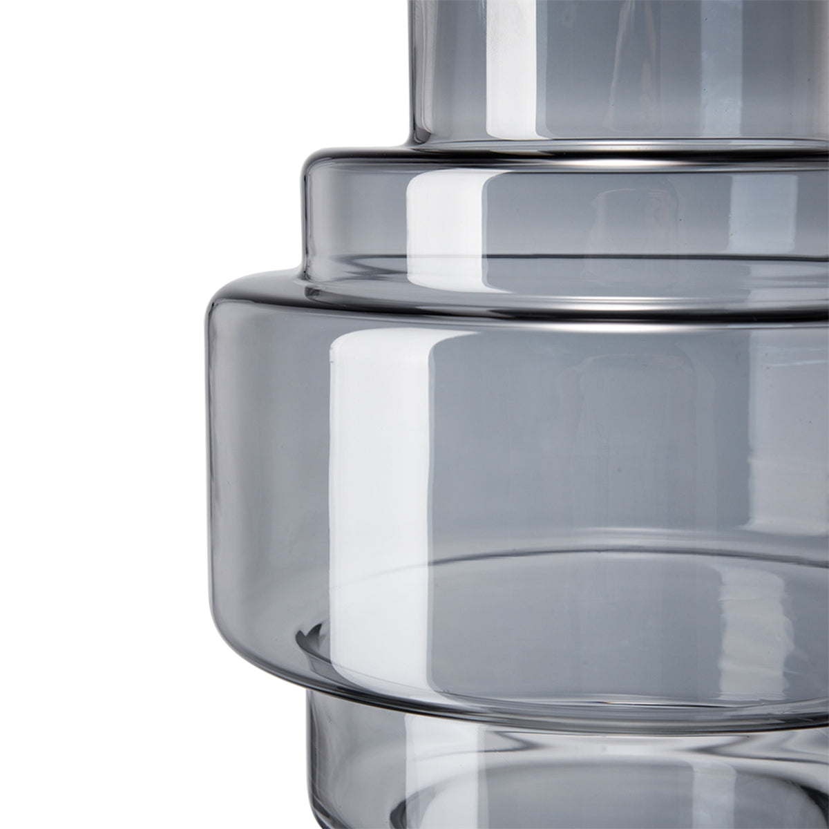 Geometric Design Smoke Luster Decorative Vase