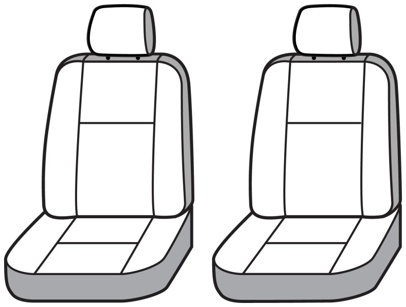 Covercraft 2024+ Jeep Gladiator Electric Polycotton SeatSaver Front Row Seat Covers - Charcoal SS2627PCCH