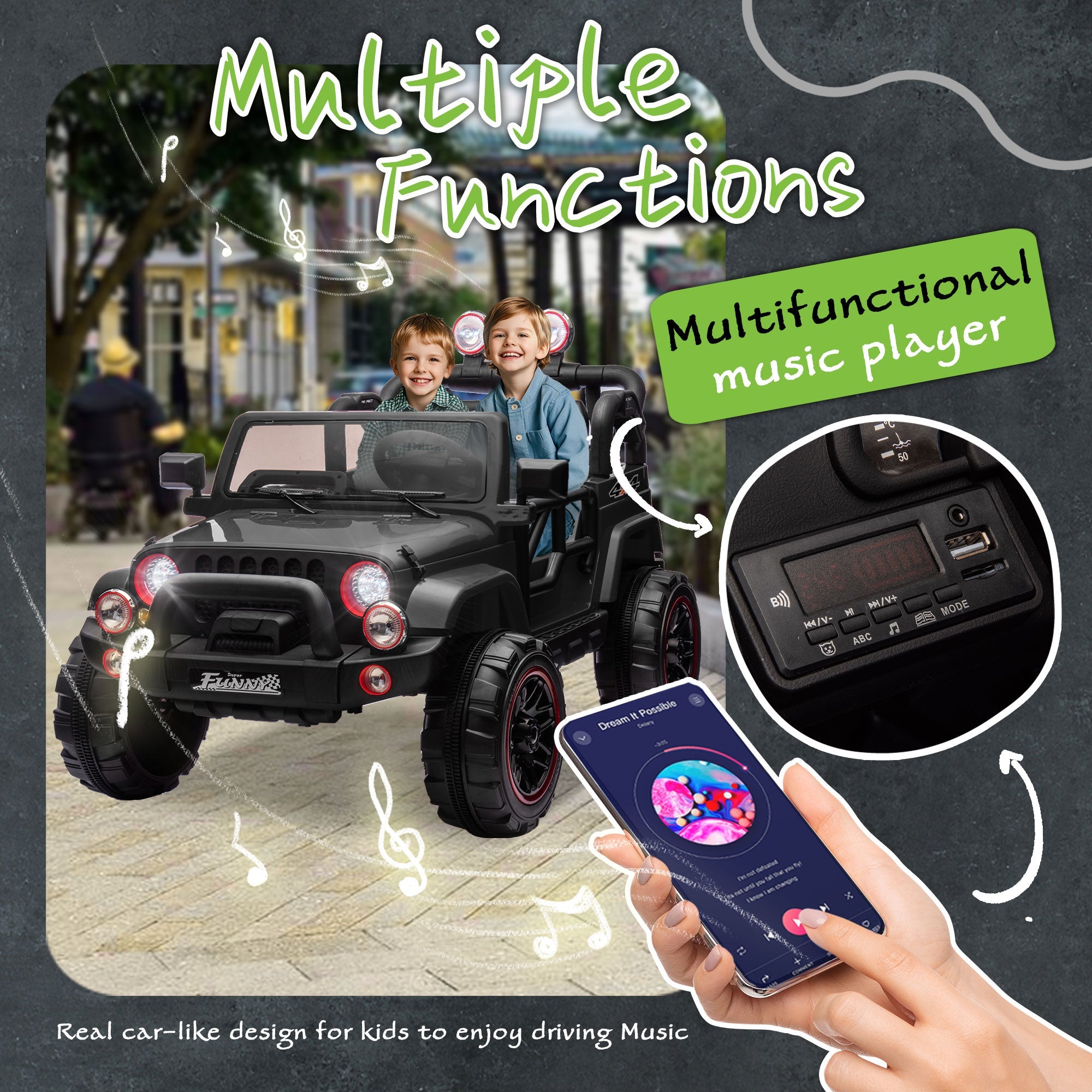 24V Kids Ride On Electric Car