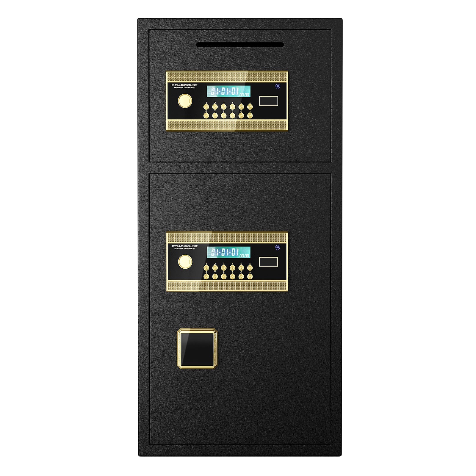 Large Double-Door Coin-Operated Safe with Digital Security Features