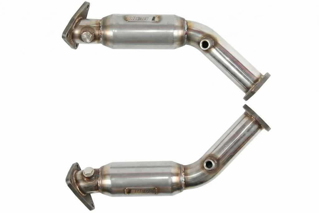 Berk Technology Resonated Test Pipes with CEL Fix for Nissan 370Z 2009-2019, 350Z 2007-2008, Infiniti G37 G35 Q50 Q60 VQ35HR VQ37VHR
