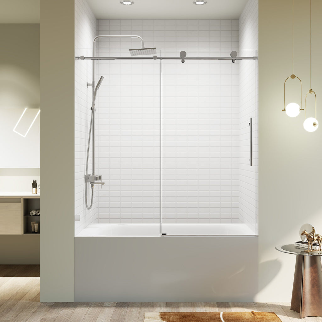 Frameless Single Sliding Soft-Close Shower Doors
