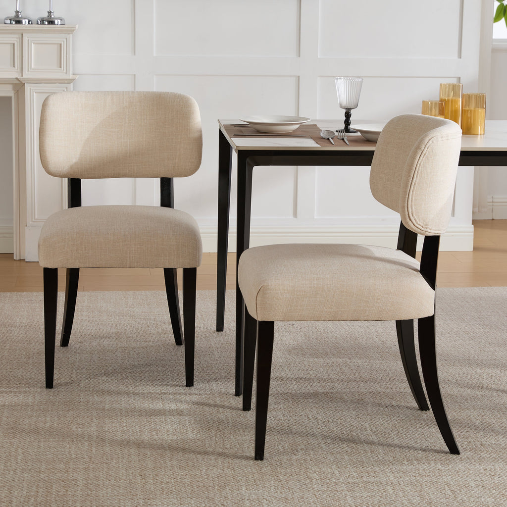 Wooden Dining Chairs Set of 2