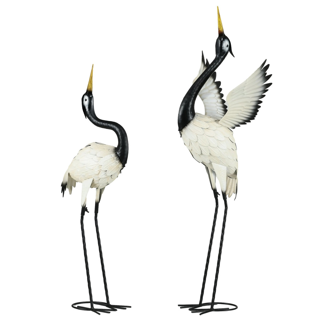 Outsunny Heron Garden Statues - Set of 2